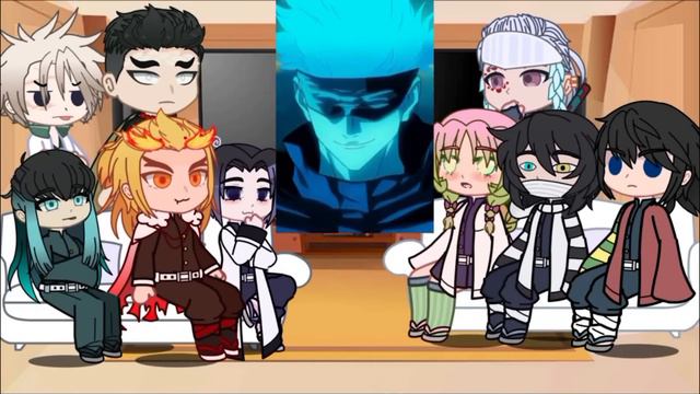 Hashiras React To Gojo As New Hashira // Gacha React смотреть онлайн