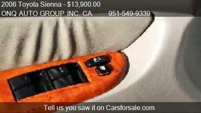 2006 Toyota Sienna XLE Limited for sale in Corona, CA 92882 смотреть онлайн