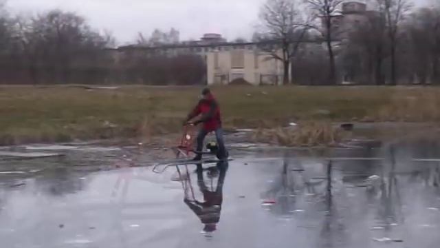 Мотопривод для финских саней 2006 ( мотофинки, финские сани с мотором). смотреть онлайн