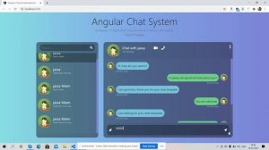 Angular 11 Chat System