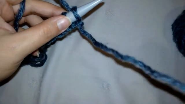 DIY Плед. Вязание спицами. Как набрать начальный ряд.