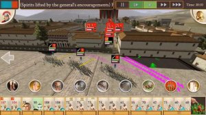 Rome total war: ios footage (Thrace v House of Brutii Romans)