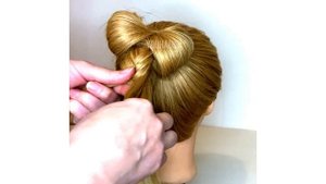 Как сделать красивый бантик из волос CUTE HAIR BOW HAIRSTYLE TUTORIAL,How to Make a Hair Bow
