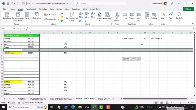 Lets LearnTop 12 Excel Shortcut Keys