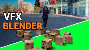 Как сделать VFX эффект падающих объектов в Blender/After Effects