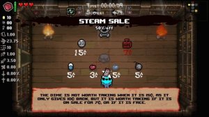 The Binding of Isaac: Abortionbirth+ Item Guide - A Nickel, A Dime, A Sticky Nickel