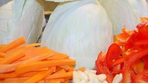 Квашеная капуста с болгарским перцем