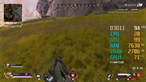 GeForce GTX 1060 3GB -- Intel Core i5-10400F -- Apex Legends FPS Test
