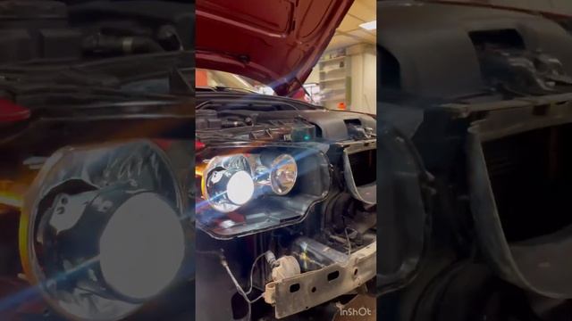 Bmw копейка установка bi led линз #biled #автосвет #car #ремонтфар #bmw118i #bmwx5