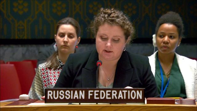 А.М.Евстигнеевой на заседании СБ по вопросам защиты гражданских лиц в контексте миротворчества ООН