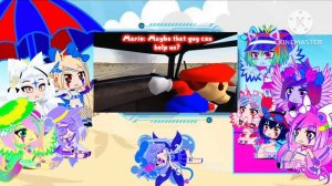 The Mane 4, A.I Sisters, and Peni Parker react to (Smg4) R64: Mario’s Road Trip (Swear Warning)
