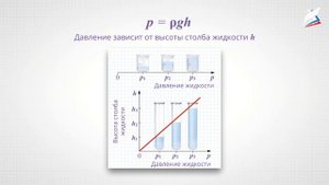 Расчёт давления жидкости на дно и стенки сосуда