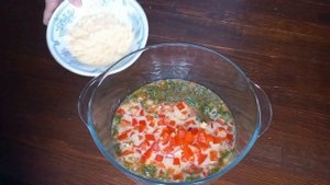 Омлет с овсяными хлопьями