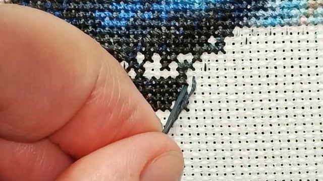 Процесс вышивки крестом?//Cross-stitch