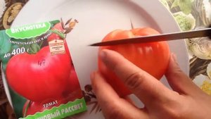 Томат "Малиновый рассвет". Дегустация