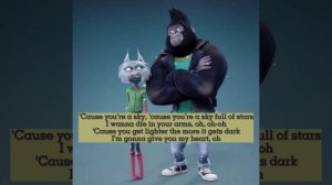 Coldplay | A Sky Full of Stars (lyrics) | Sing 2