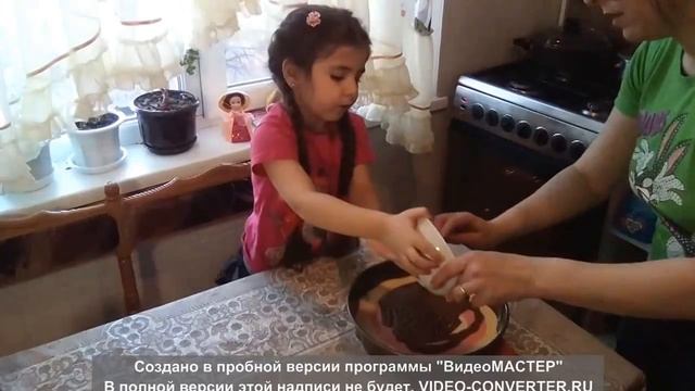 Нежный Пирог МАННИК Зебра на Молоке. Обалденно Вкусно готовим с мамой.