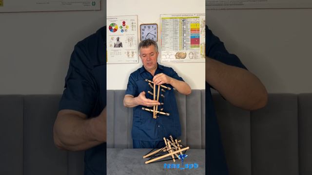 Модель тенсегрити ЧЕЛОВЕК, обзор, tensegrity, объёмная модель, нейро конструктор