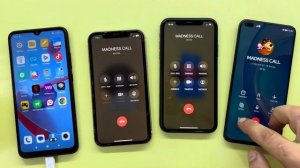 Two iPhone 11 Black Vs White Incoming Call / Outgoing Call Xiaomi Redmi 9C NFC and Honor 50Lite