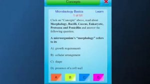iOS, android and windows phone app - QVprep Learn Microbiology