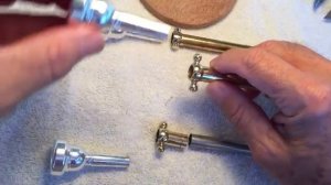 Flip Oakes on flugelhorn mouthpiece/receiver tapers