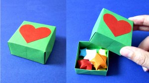 Как сделать коробочку из бумаги ? Оригами коробка