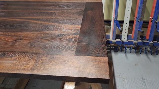 Столешница из массива термодуба. размеры 3500*1200*40. Покрытие масло "Красковар для столешниц" смотреть онлайн