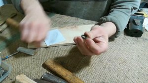 изготовление кольца -обоймици на рукоять ножа НР-40