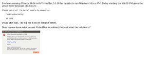 VirtualBox suddenly gives "Linux Kernel driver (vboxdrv) is either not loaded ..."