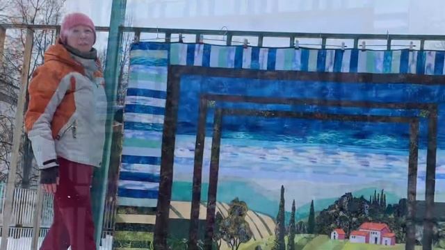 Лоскутное шитьё.  Фотосессия квилта 220*220 см. #diy #лоскутноешитье  #академиялоскутногошитья