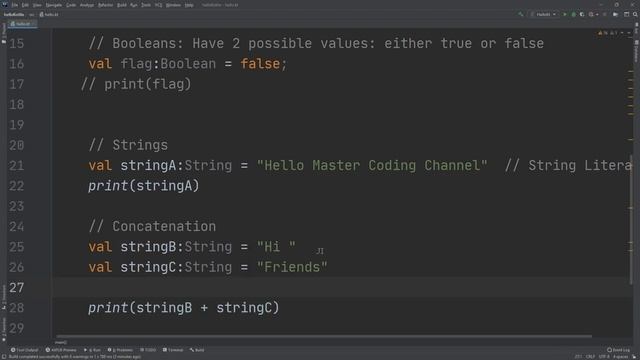 The Complete Kotlin Course #9 - Strings in Kotlin - Kotlin Tutorials  for beginners