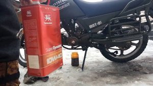 Замена масла на китайском мотоцикле Shineray Intruder 200