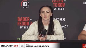 Diana Avsaragova on not being able to fight Valerie Loureda,fighting alongside Fedor at #bellator29