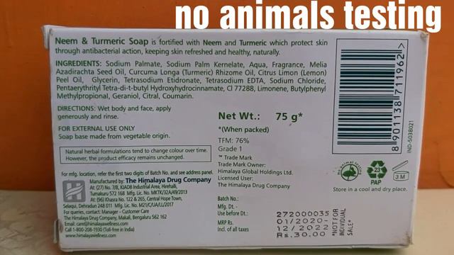 Himalaya Neem And Turmeric Soap Review
