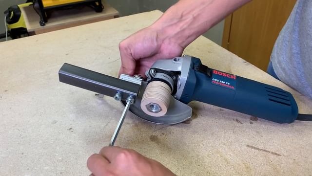 How To Make A Homemade Belt Sander [ Angle Grinder Hack ]