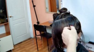 Каскад-Лесенка. Стрижка слоями.Видео по прогрессивной форме стрижки. Круглая форма.