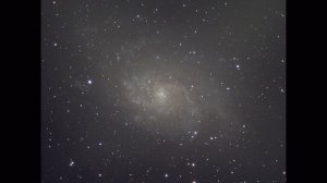 The Triangulum Galaxy Galaxy from my backyard tonight.  🙂.  🔭.