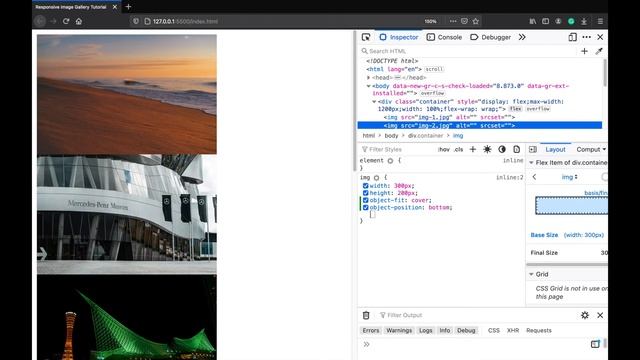 Responsive Image Gallery with HTML & CSS (Flexbox) смотреть онлайн