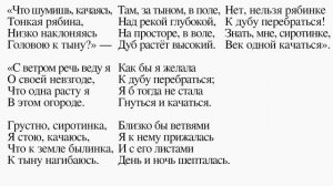 Рябина. Суриков И. З. Что шумишь, качаясь, Тонкая рябина, Низко наклоняясь Головою к тыну?