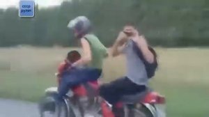 Приколы трюки на сответских мотоциклах