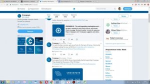 Обзор социальной активности проекта  Crosspays. (author AlexDuma)
