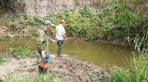 В этой речке карася море.ловля рыбы на паук!