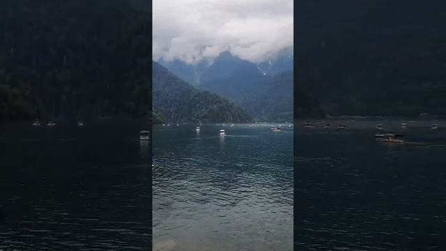 Высокогорное озеро Рица - жемчужина Абхазии #озерорица #абхазия