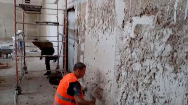 Штукатурка машиной.