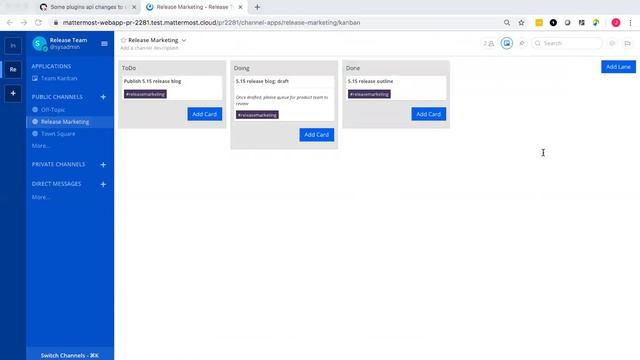 Coming Soon on Mattermost: Kanban Plugin for Task Management смотреть онлайн