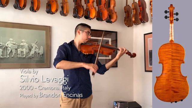Silvio Levaggi 16 1/8" viola, 2000, Italy / Brandon Encinas / at the Metzler Violin Shop смотреть онлайн