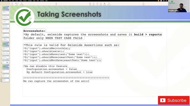 11.Taking Screenshots | Selenide Framework Tutorial with Cucumber and Page Object Model from Scratc