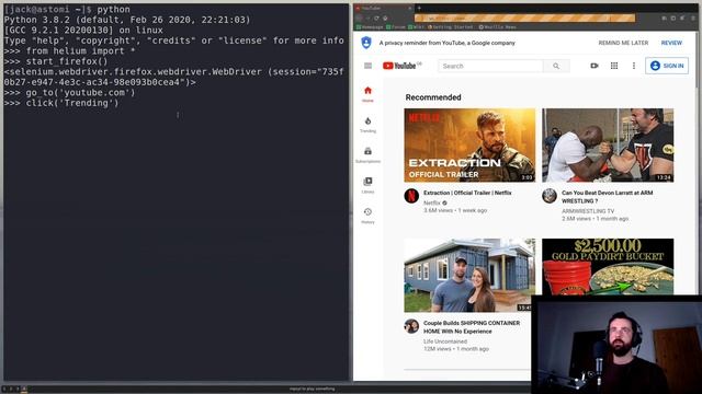 HELIUM for simple DYNAMIC web scraping with Python