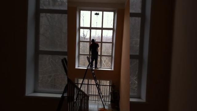 Мойка панорамного окна wfp способом смотреть онлайн