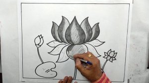 Class 6 SM Art How To Draw   Lotus Composition 17 06 2021